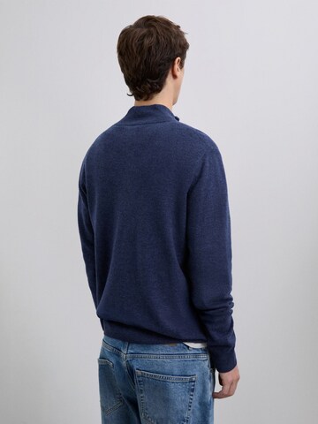 Scalpers Pulóver 'Peak' - kék