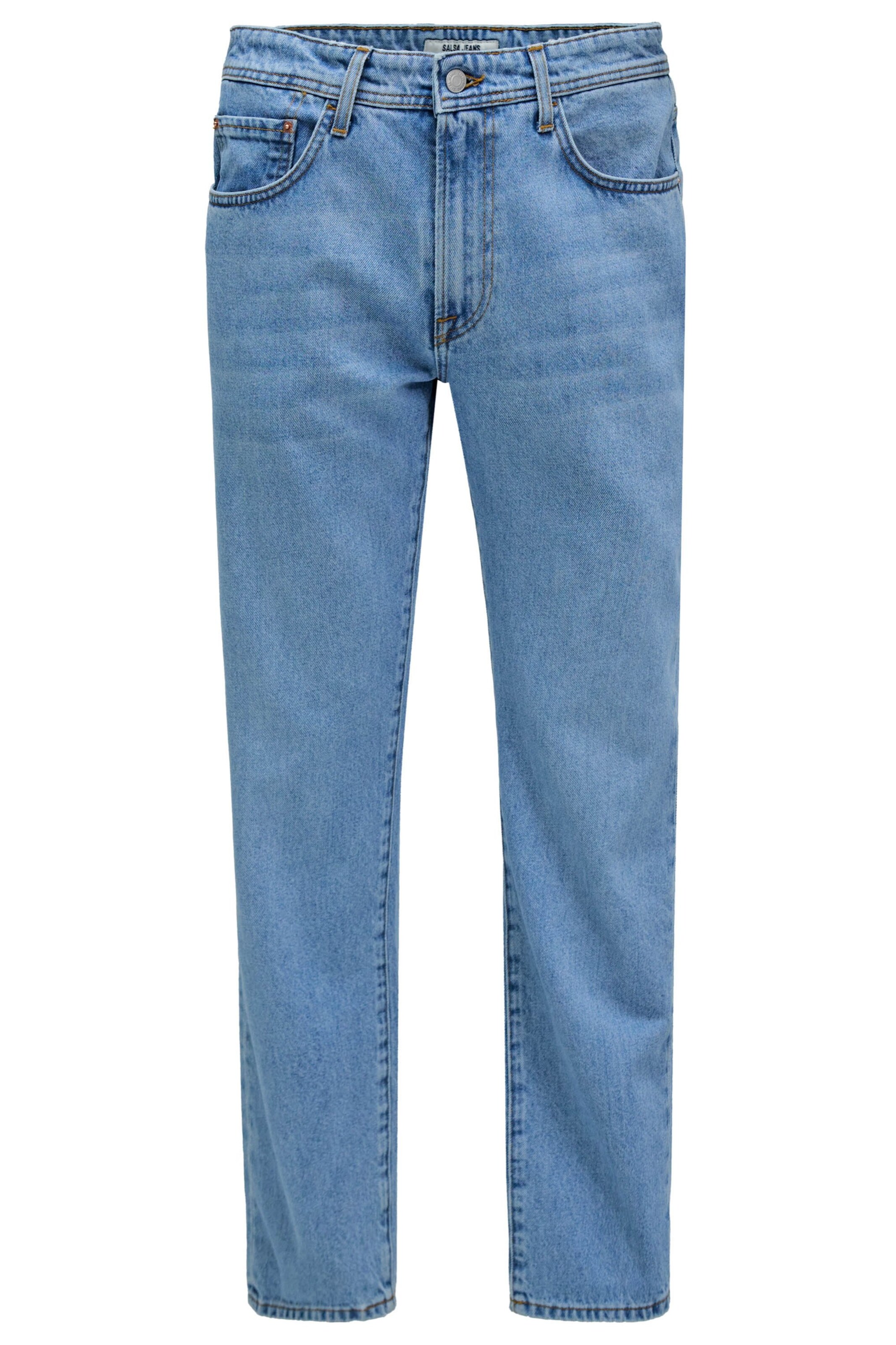 Regular Jean 'Straight' Salsa Jeans en bleu : devant