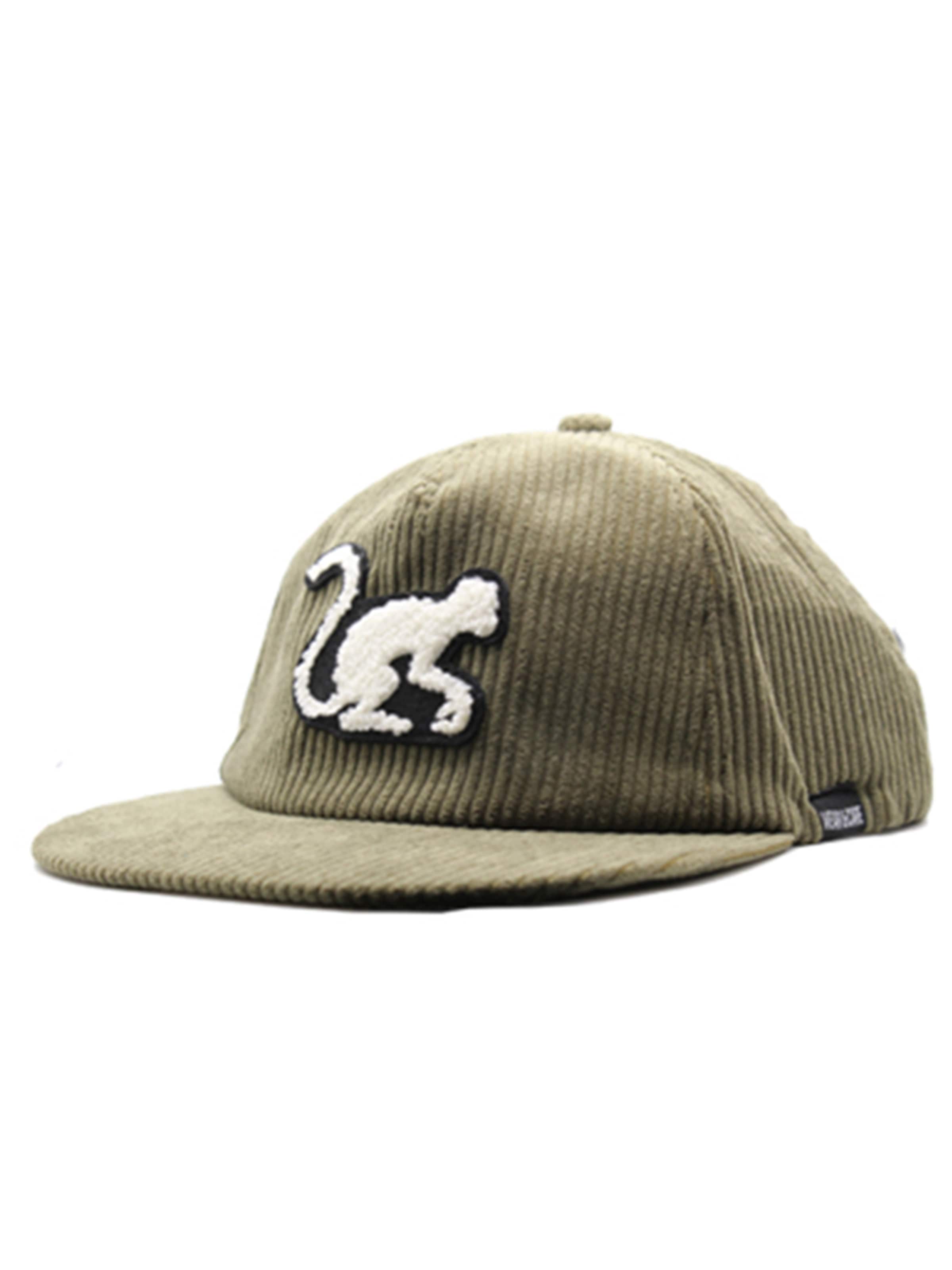 Cappello da baseball sportivo di Surf Monkey in verde: frontale