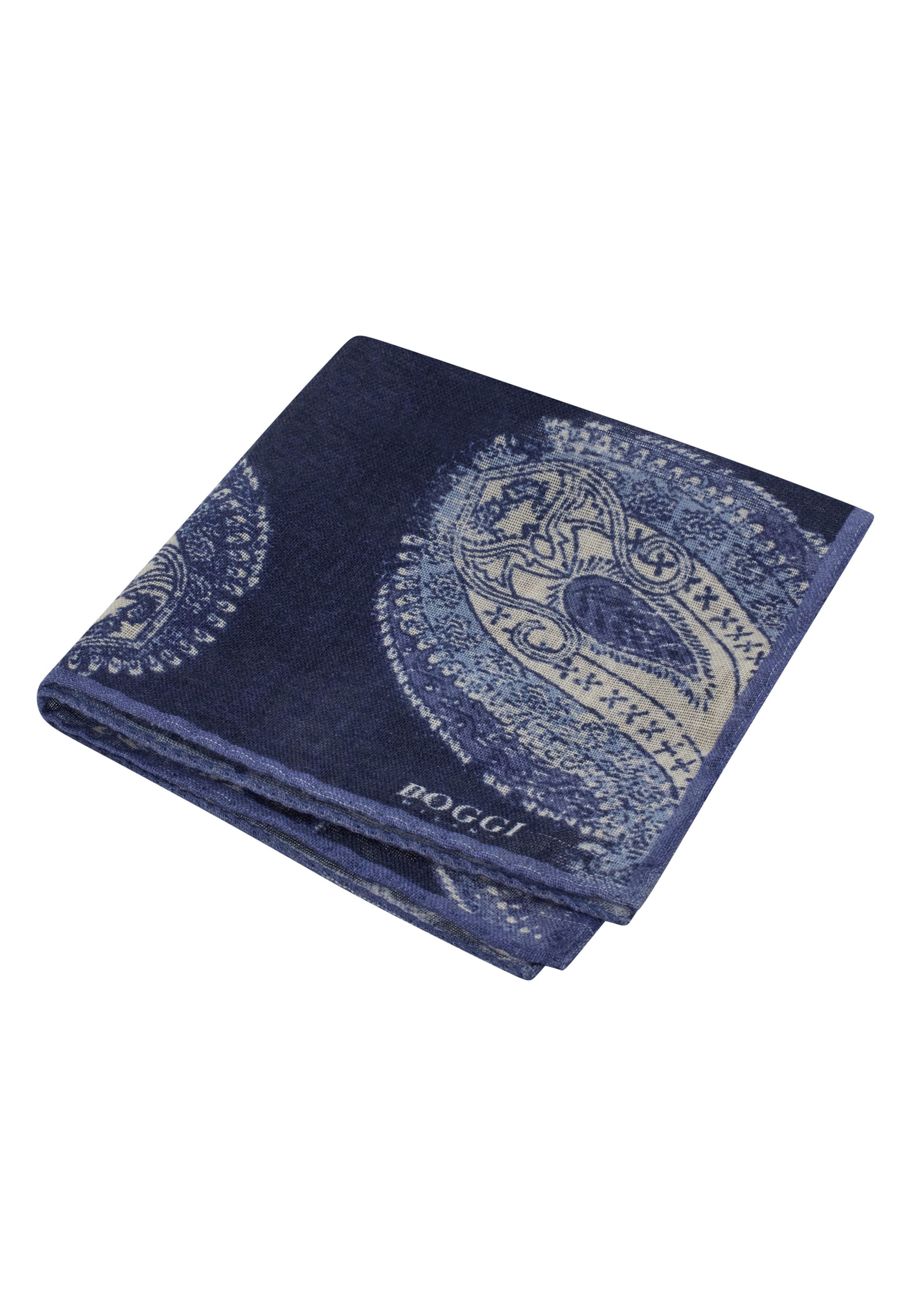 Boggi Milano Einstecktuch in Blau: Vorderseite