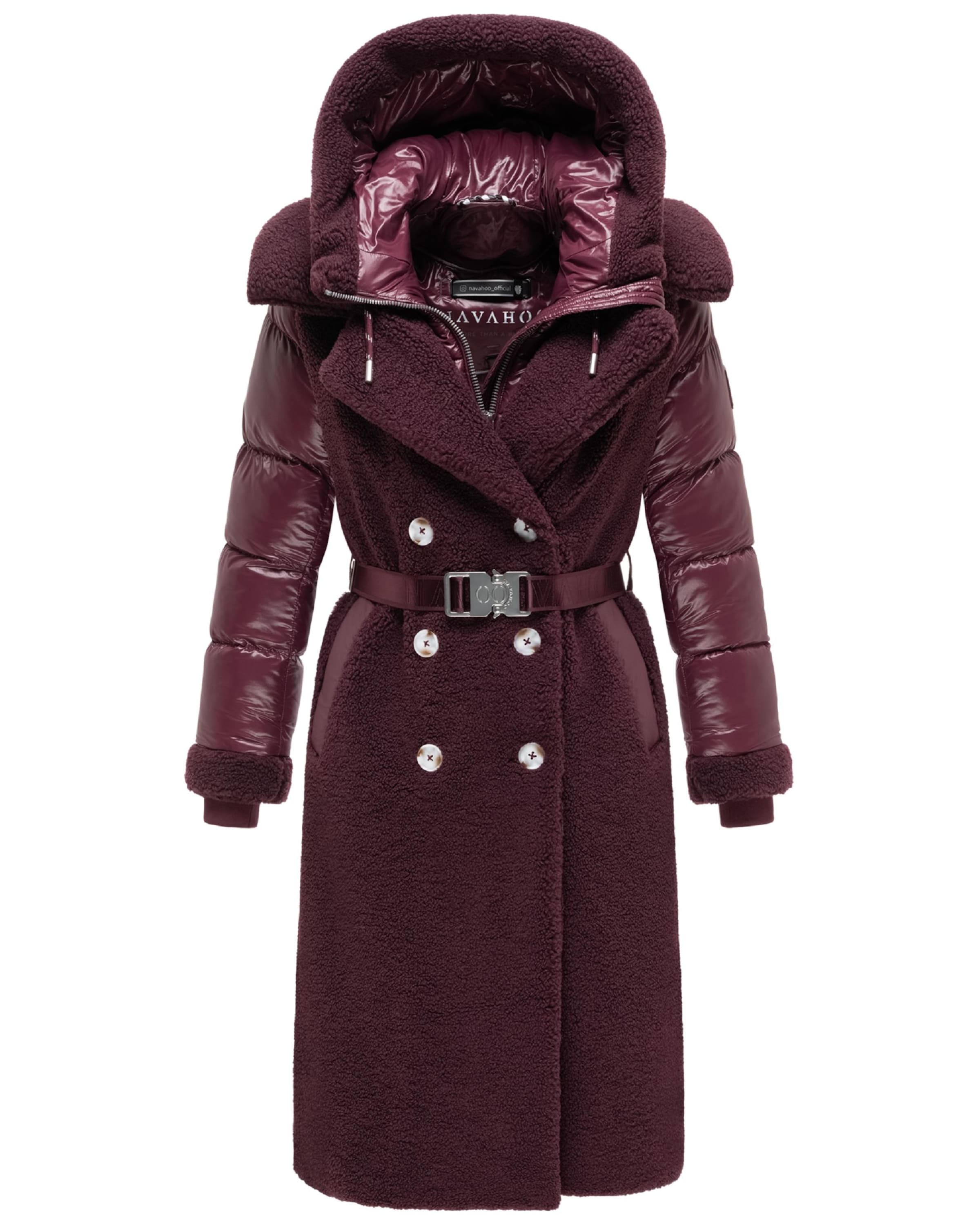 NAVAHOO Winter coat in Red: front