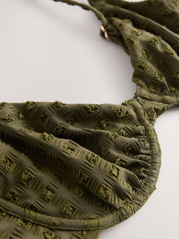 Next T-shirt Bikini top in Green