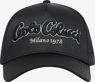 Carlo Colucci Cap 'Egli' in Schwarz: Vorderseite