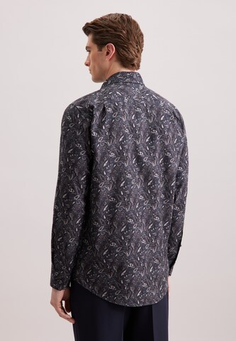 Coupe regular Chemise business 'Schwarze Rose' SEIDENSTICKER en gris