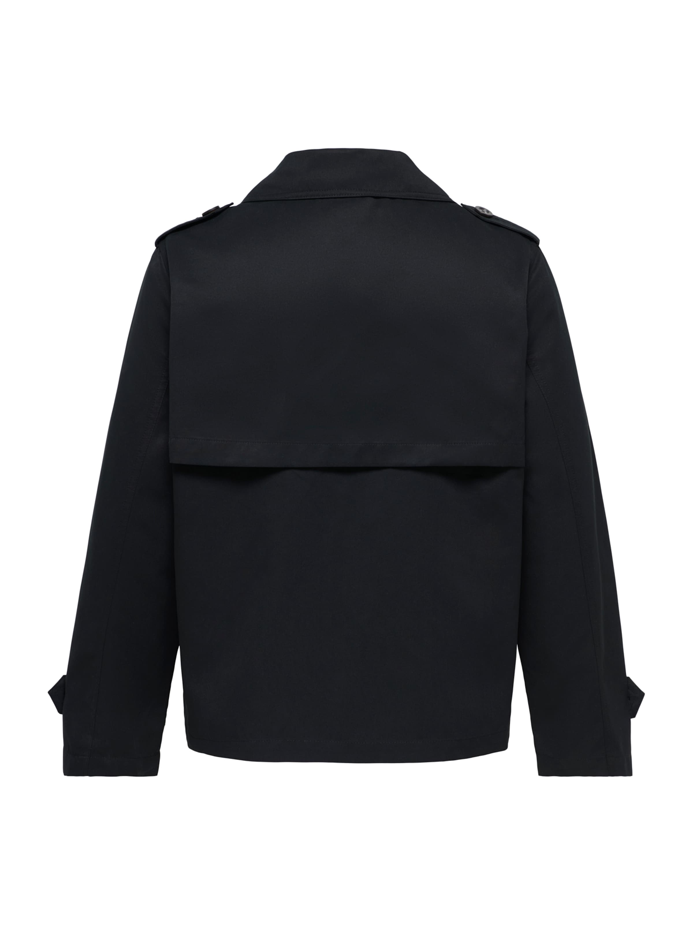 Palton de primăvară-toamnă 'CARHannah' de la ONLY Carmakoma pe negru