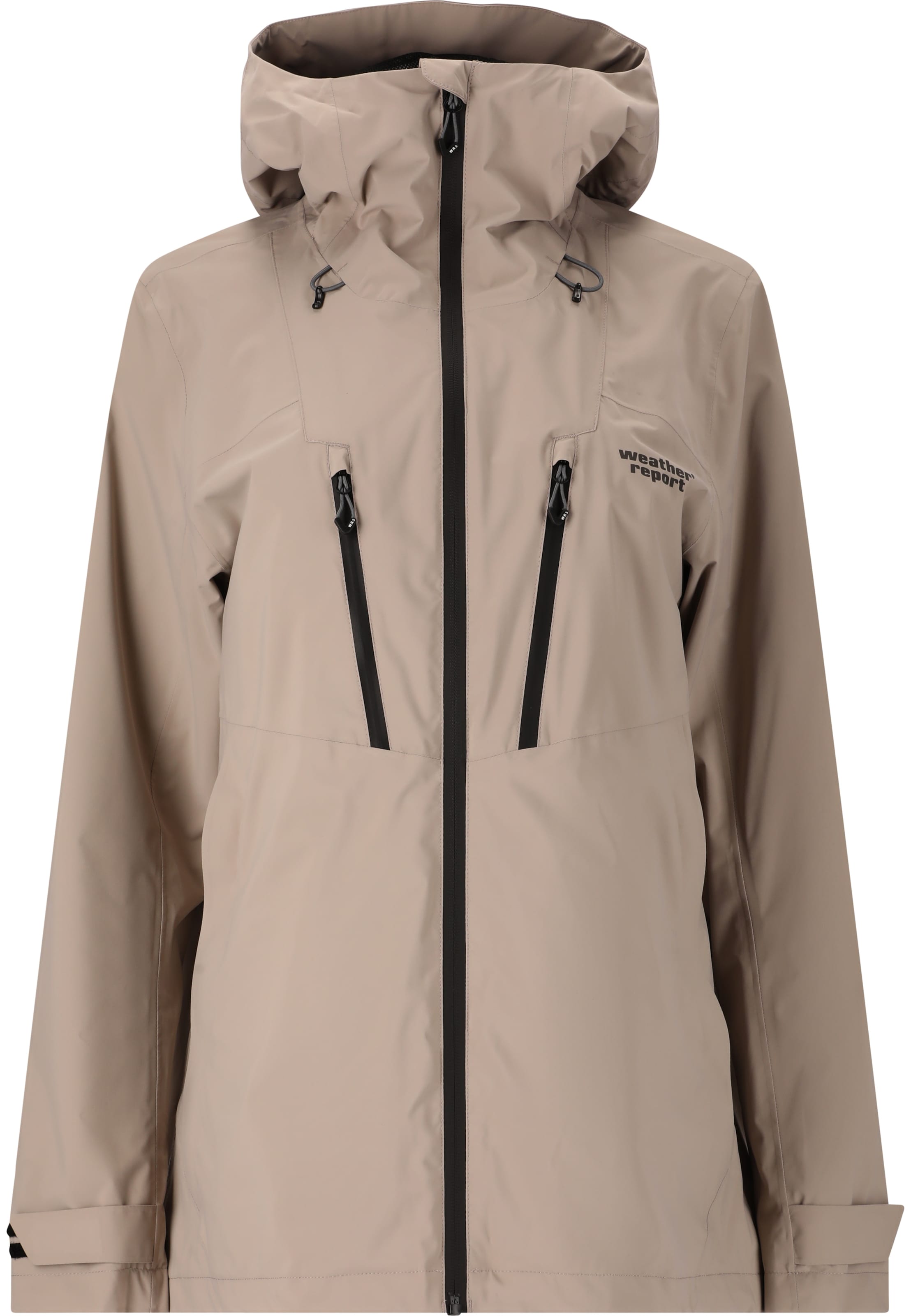 Weather Report Regenjacke 'Harbor' in Beige: Vorderseite