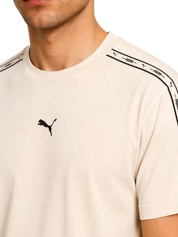 Maglietta 'ESS Tape' di PUMA in beige