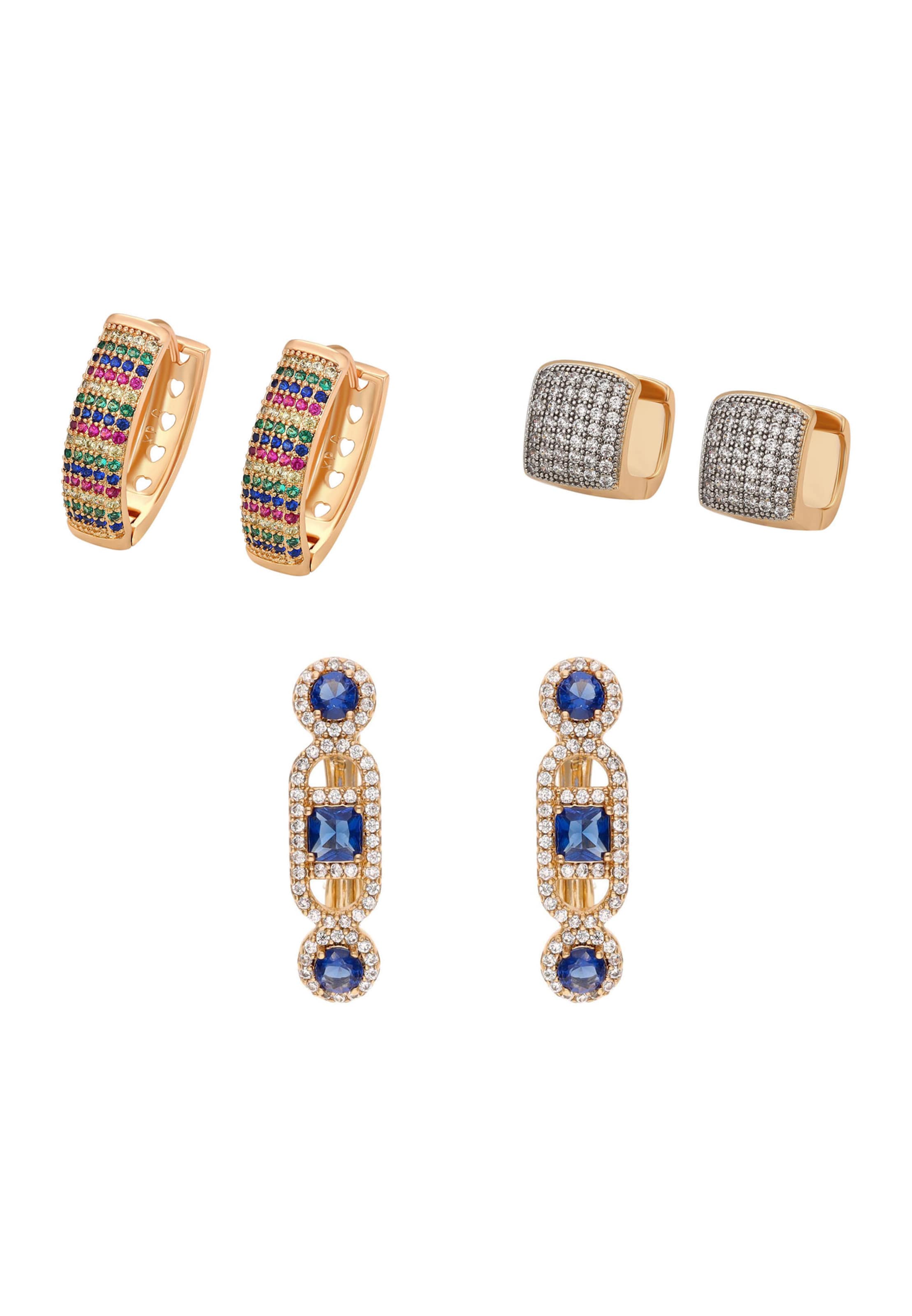 faina Earrings in Gold: front