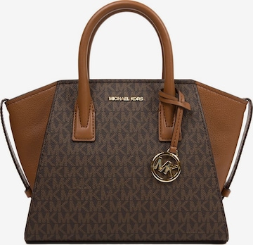 Borsa a mano 'Avril Small Top-Zip Satchel' di Michael Kors in marrone: frontale