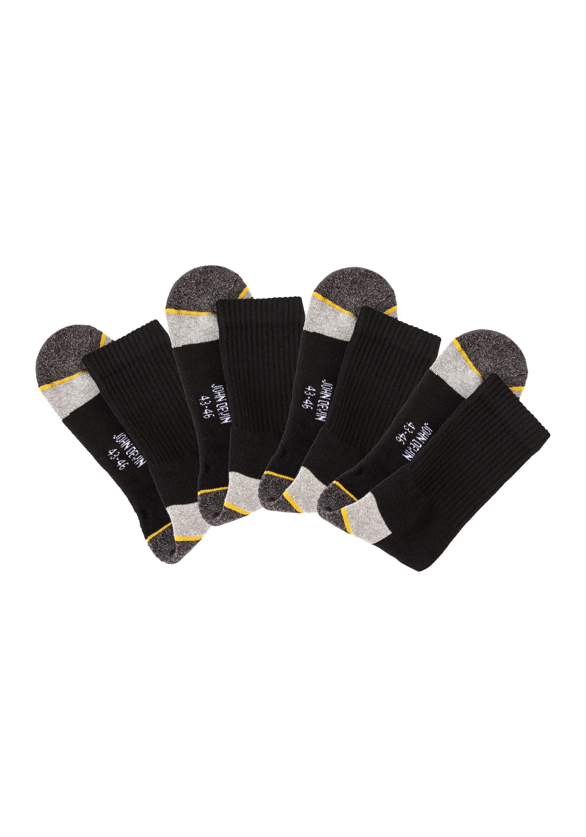 JOHN DEVIN Socken in Schwarz: Vorderseite