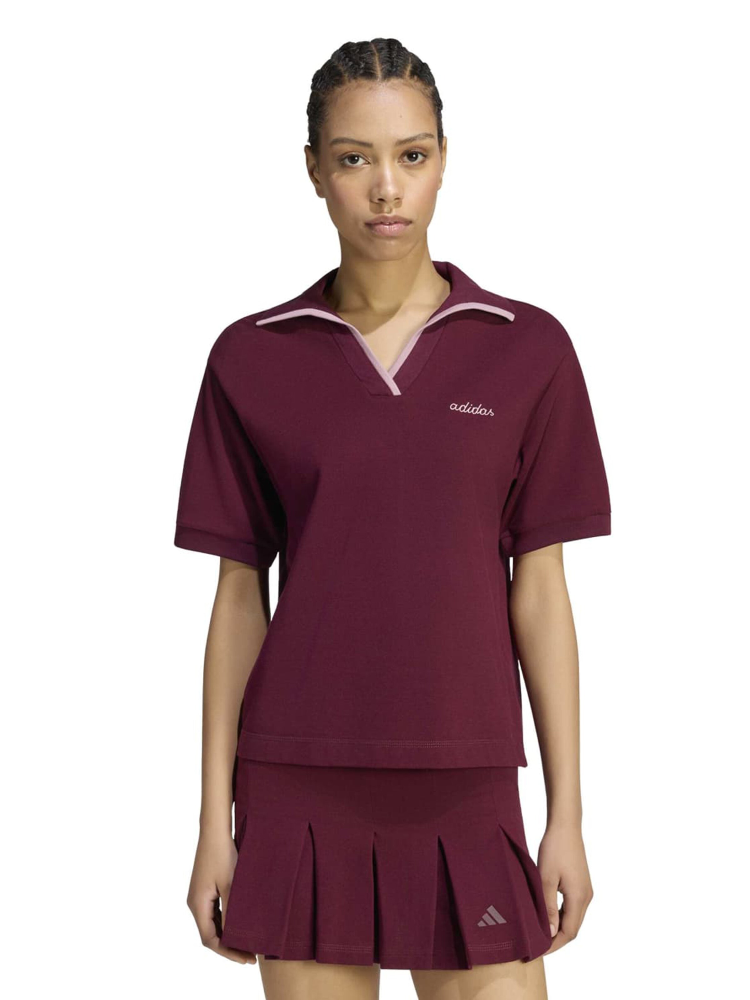 T-shirt fonctionnel ADIDAS SPORTSWEAR en rouge : devant