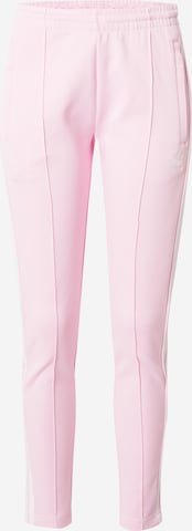ADIDAS ORIGINALS Slim fit Trousers 'Adicolor Sst' in Pink: front