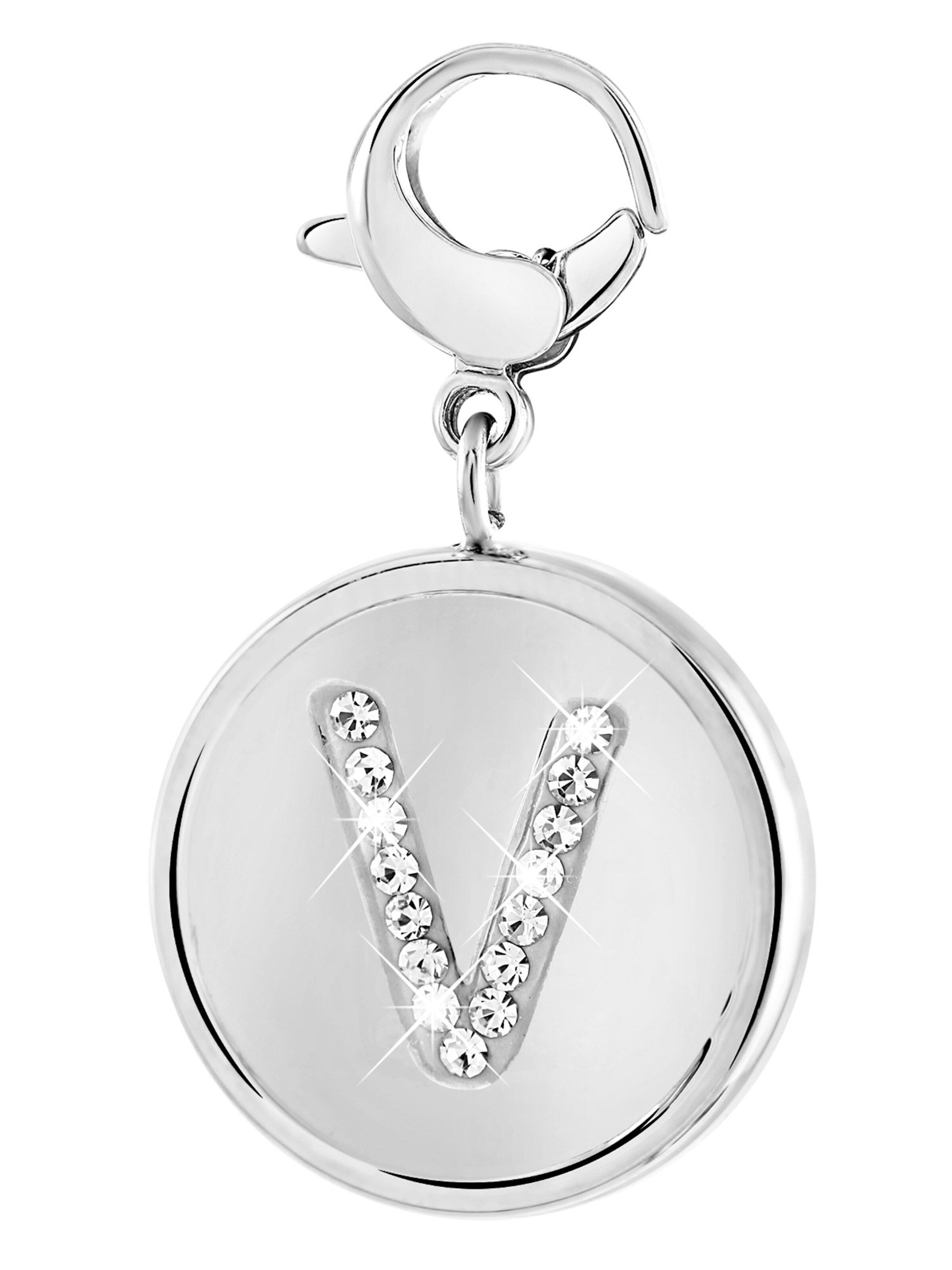 Lucardi Pendant 'Statement' in Silver: front