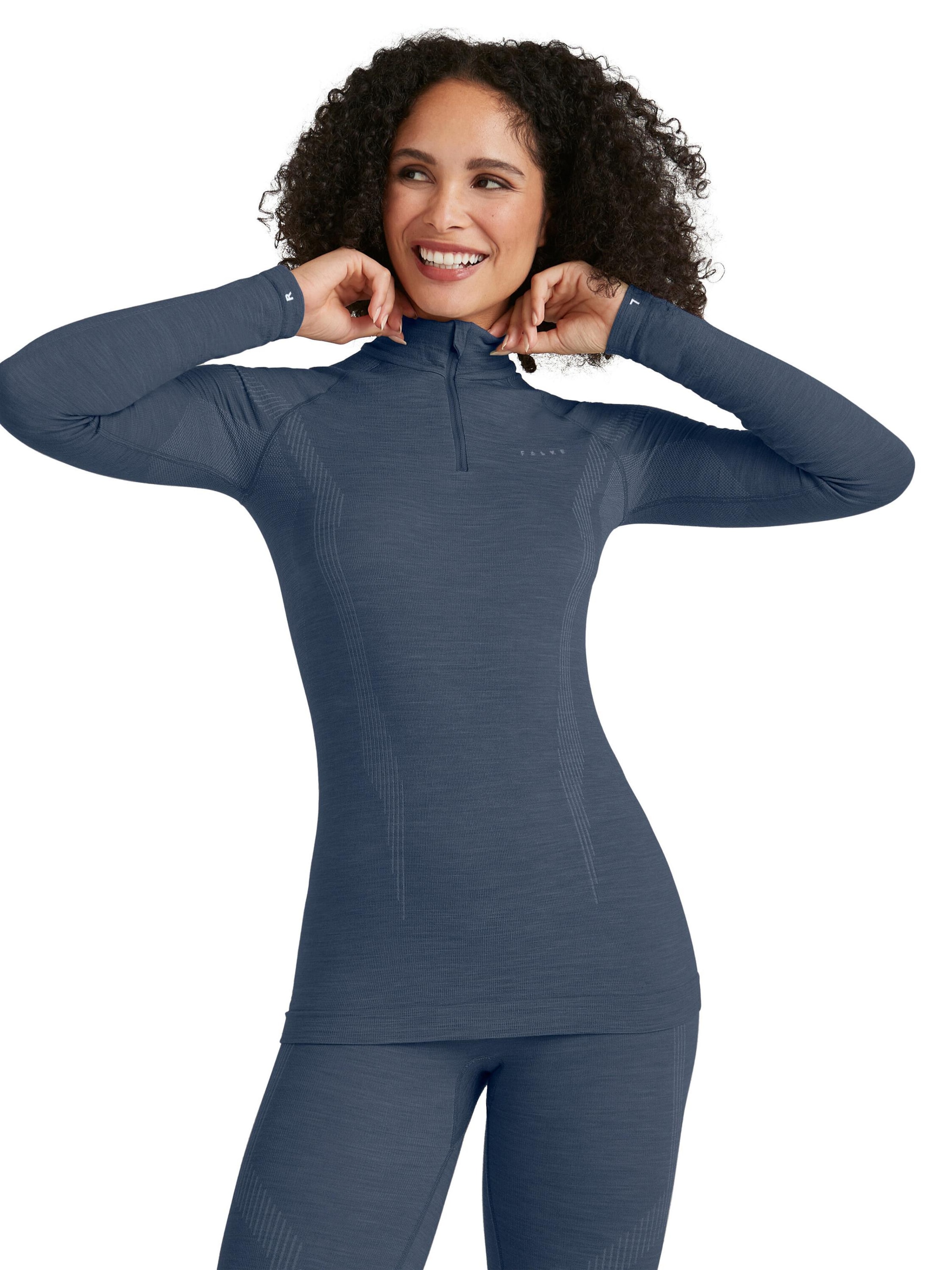 FALKE Base Layer in Blue: front