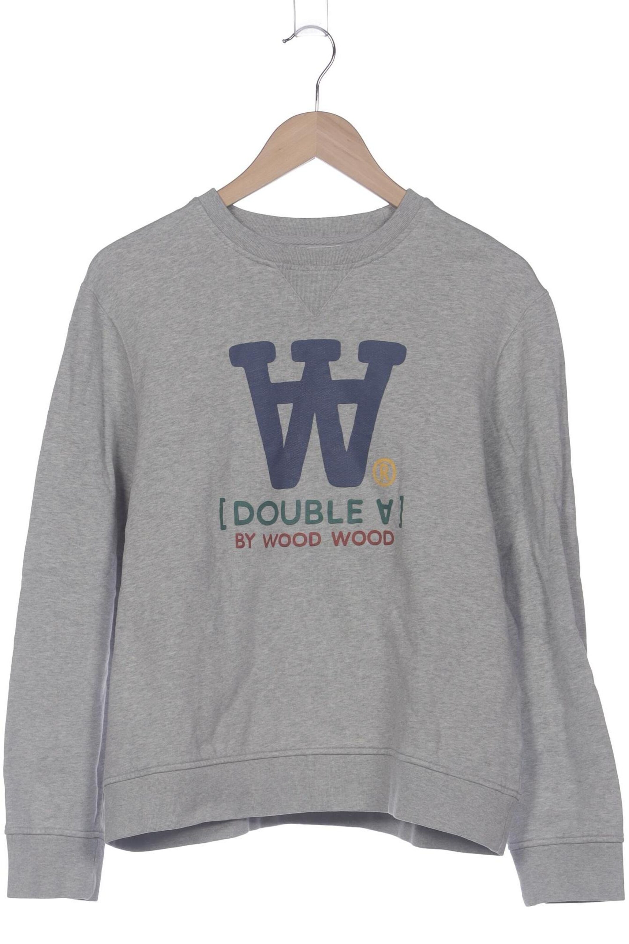 WOOD WOOD Sweatshirt & Zip-Up Hoodie in M in Grey: front