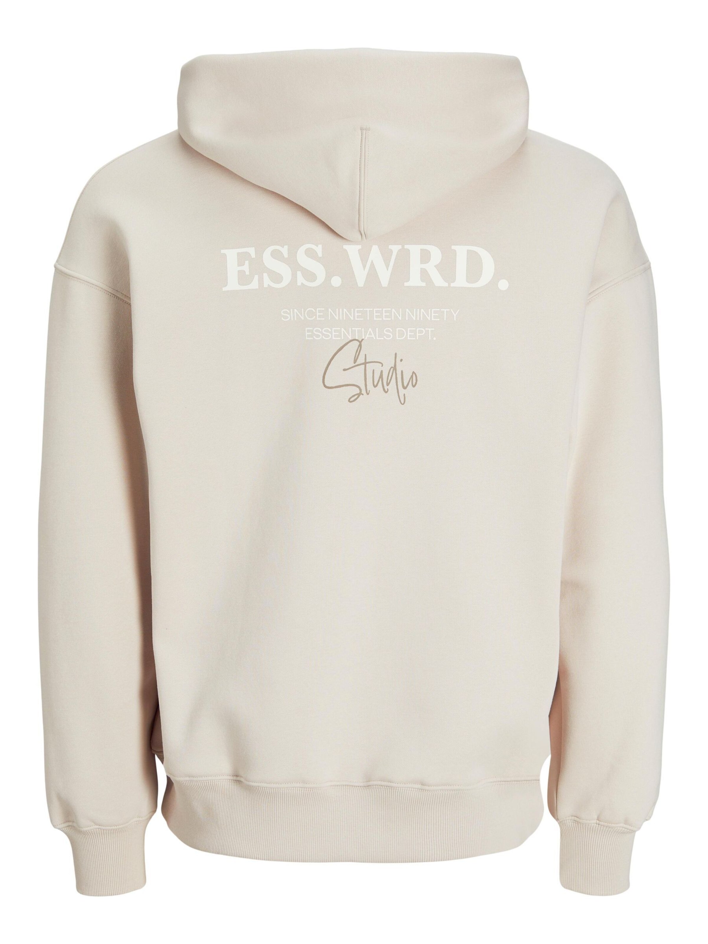 JACK & JONES Sweatshirt 'JJEURBAN EDGE STUDIO' in Beige