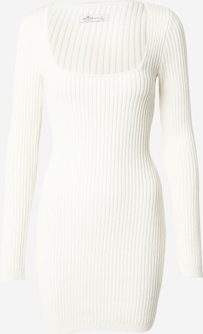 HOLLISTER Pletené šaty - Biela: predná strana