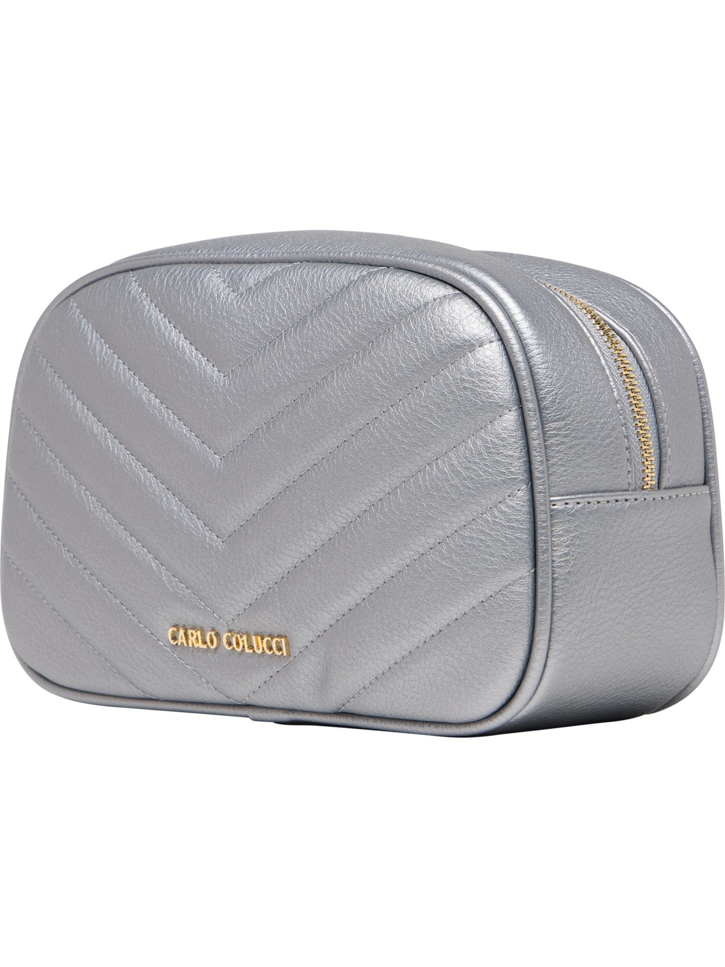 Carlo Colucci Toiletry bag ' Doga ' in Silver