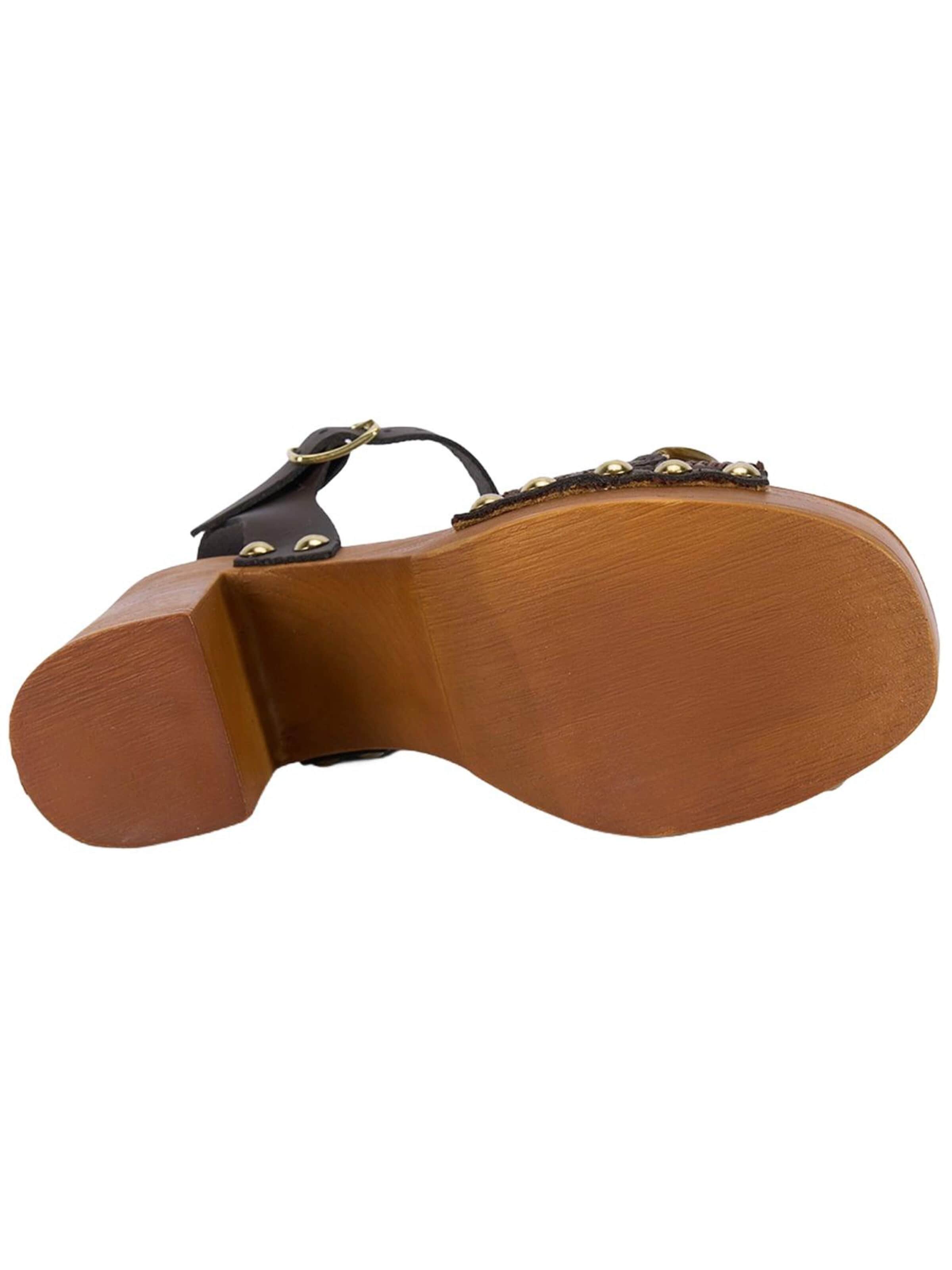 Desa Sandaal 'Plateau-Sandalen' in Bruin
