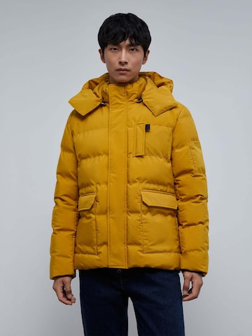 Scalpers Zimní bunda 'Komiya' – žlutá: přední strana