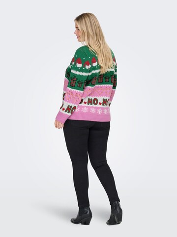 ONLY Carmakoma Trui 'HOHO' in Roze