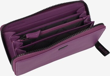 Porte-monnaies 'Capri' Braun Büffel en violet