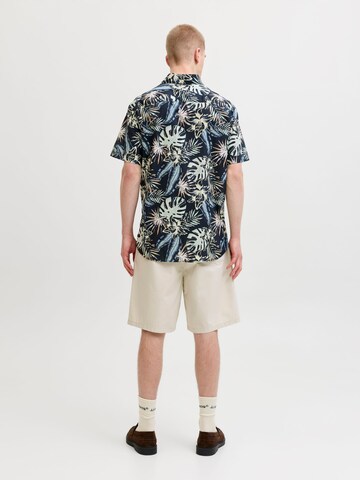 JACK & JONES Средняя посадка Рубашка 'JJHonolulu' в Черный