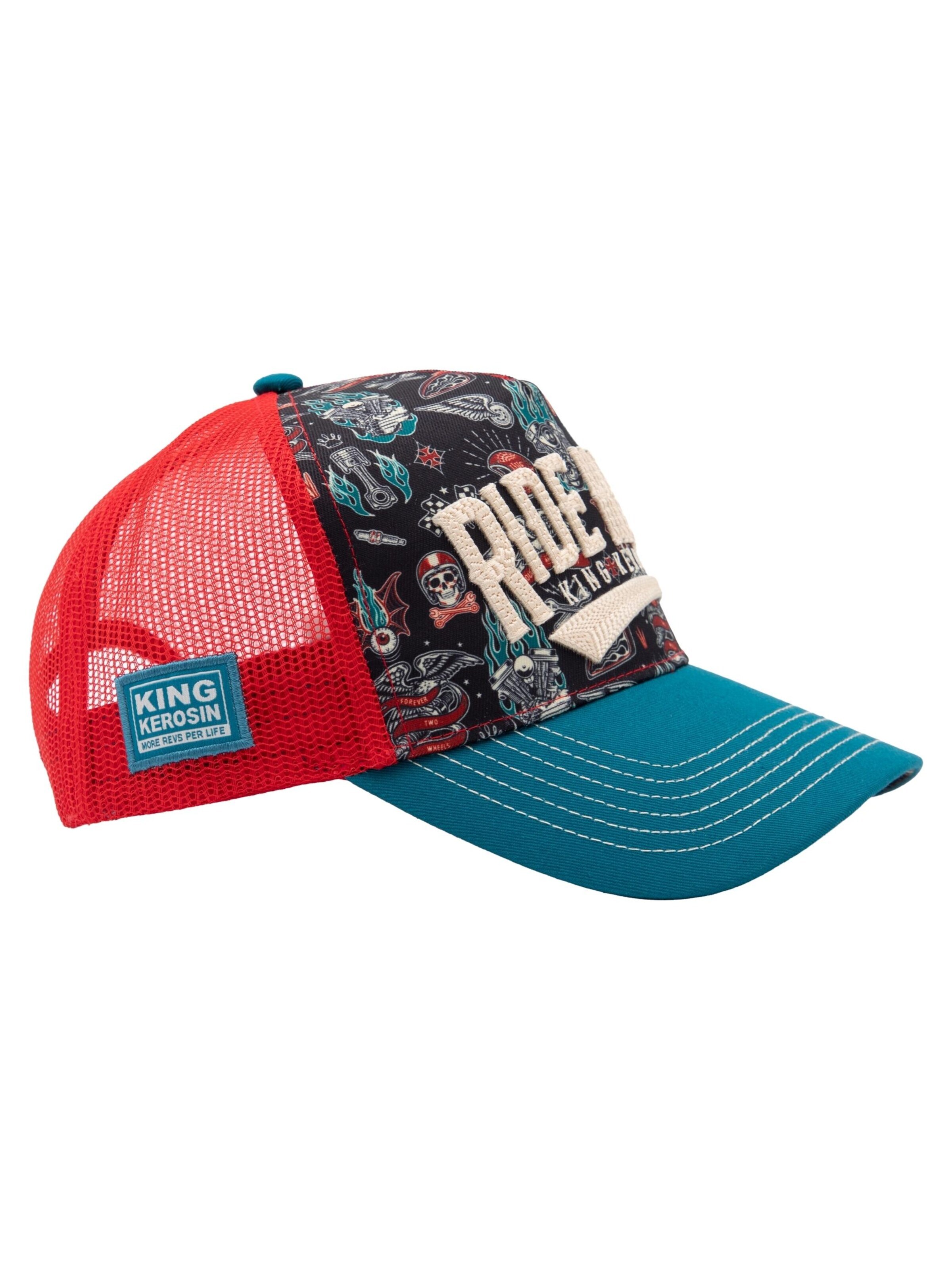 King Kerosin Cap 'Ride Hard' in Blue