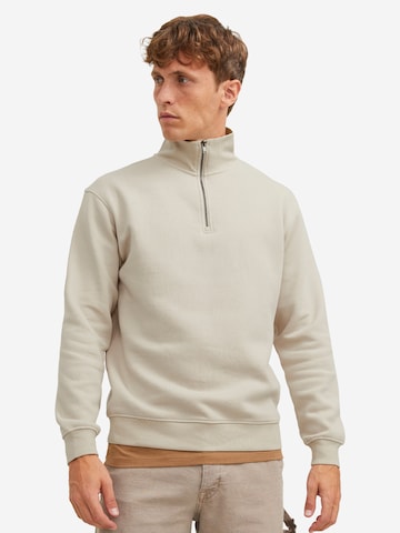 JACK & JONES Sweatshirt 'Bradley' in Beige: front