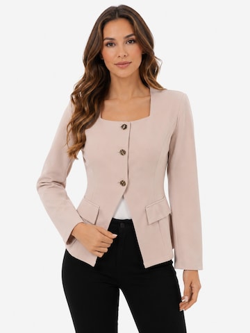 KoJooin Płaszcz przejściowy 'Elegante Blazer für Damen Business Freizeitjacken Modische Lange Mäntel' w kolorze pomarańczowy: przód