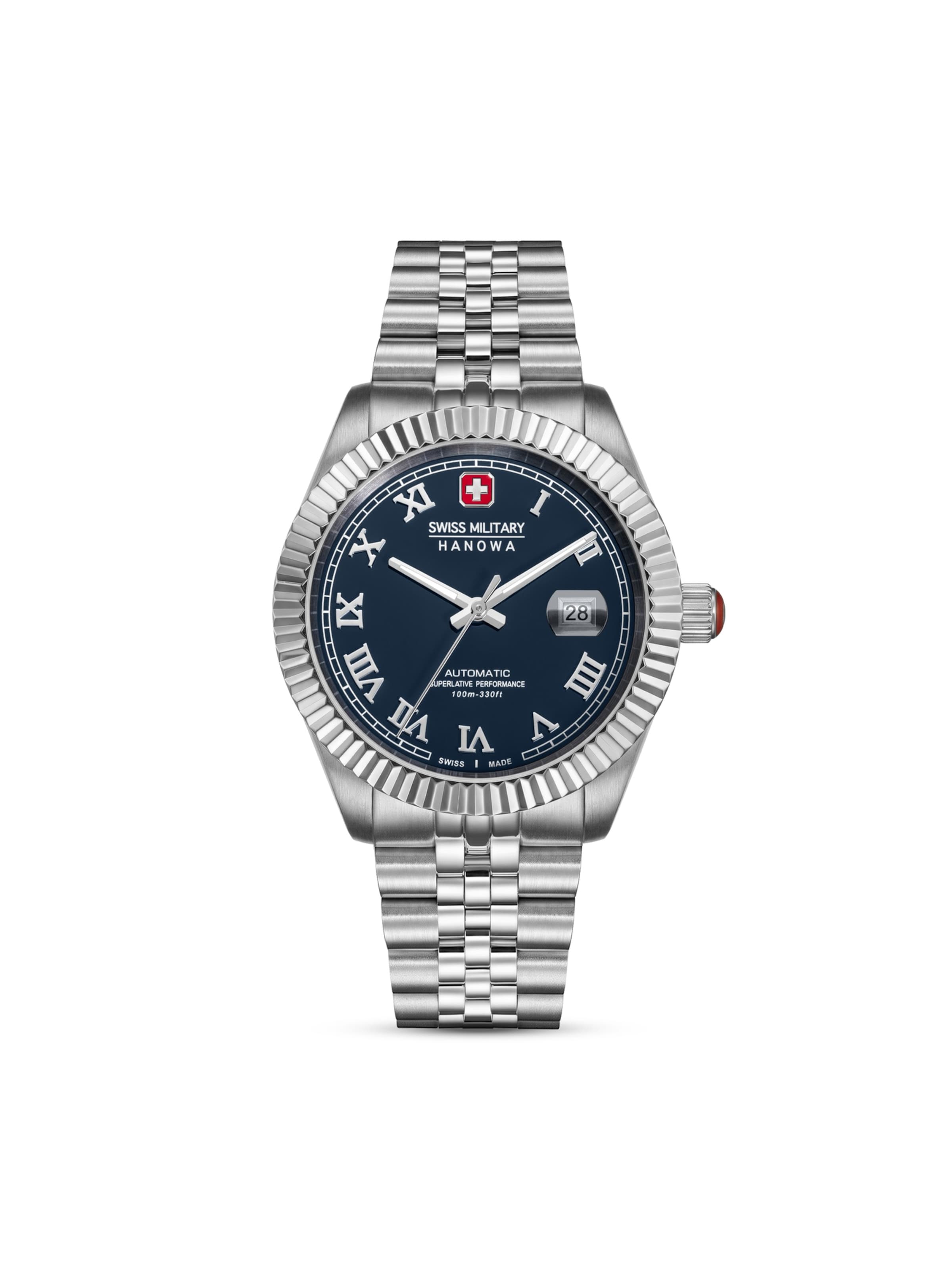 SWISS MILITARY HANOWA Uhr  ' Interlude ' in Silber: Vorderseite