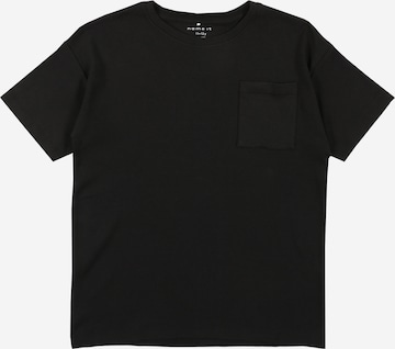 NAME IT Shirt 'TOBBY' in Zwart: voorkant