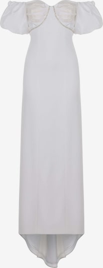 NOCTURNE Evening Dress in Silver / Off white, Item view