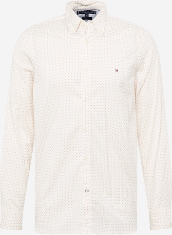 TOMMY HILFIGER Button Up Shirt in White: front