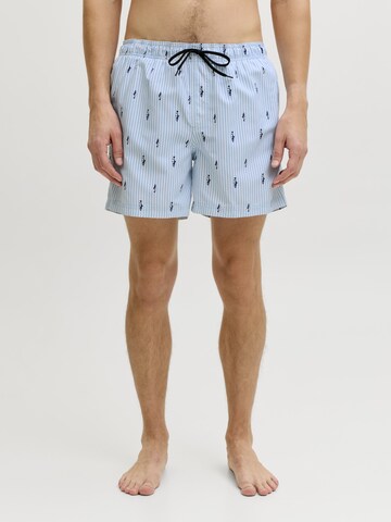 JJ Rebel Zwemshorts 'JREBHAWAII' in Blauw: voorkant