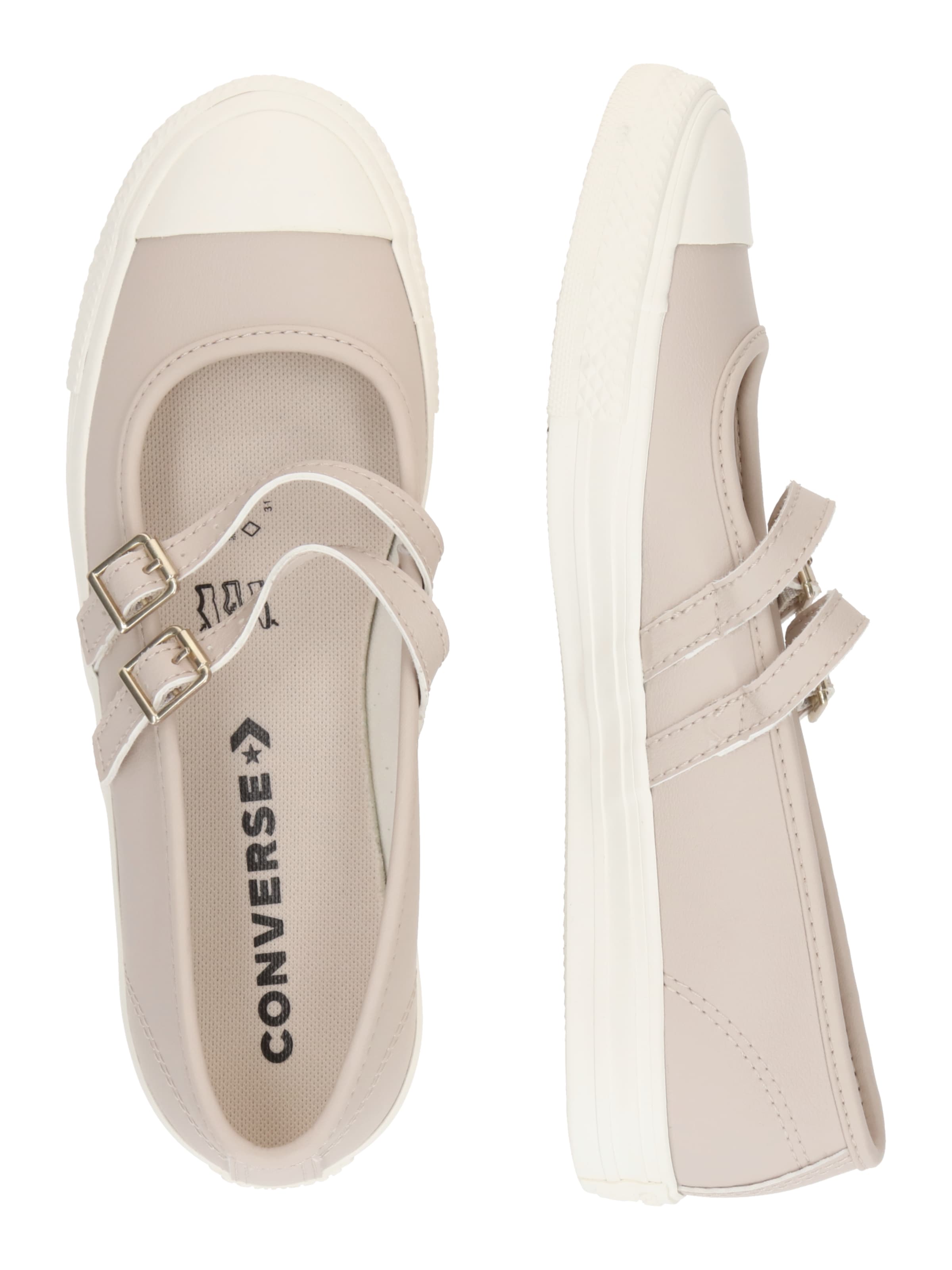 CONVERSE Ballerinasko med rem 'CHUCK TAYLOR ALL STAR DAINTY' i grå