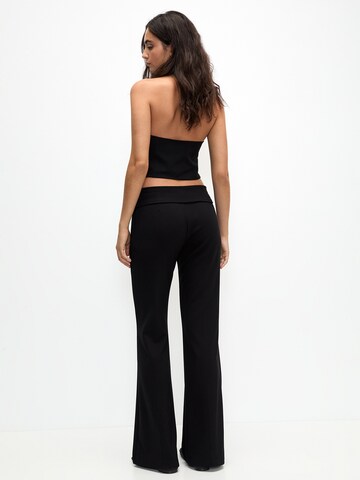 Pull&Bear Flared Pants in Black