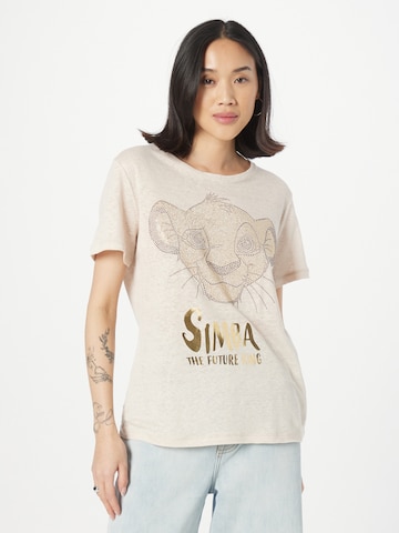 PRINCESS GOES HOLLYWOOD T-shirt 'Simba' i beige: framsida