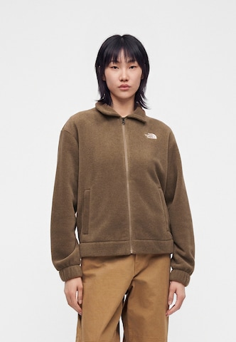 THE NORTH FACE - Chaqueta polar funcional en marrón: frente