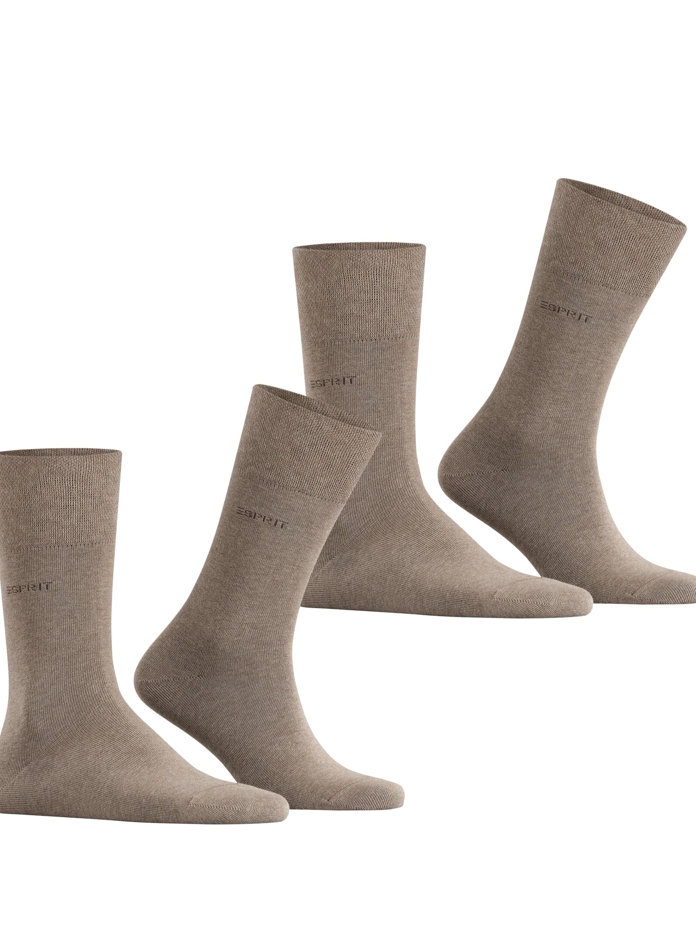 ESPRIT Socks 'Basic Easy 2-Pack' in Brown: front