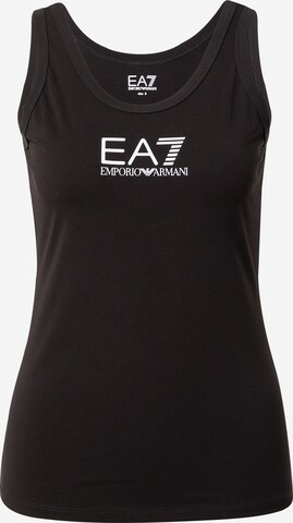 EA7 Emporio Armani Top 'CANOTTA' in Zwart: voorkant