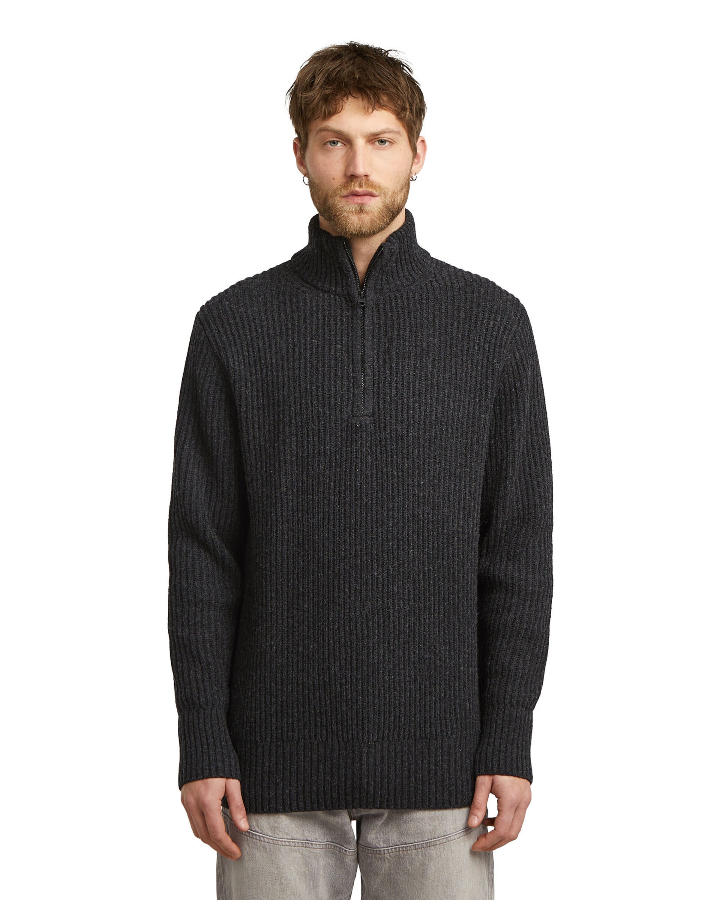 G-STAR Sweater 'Essential' in Grey: front