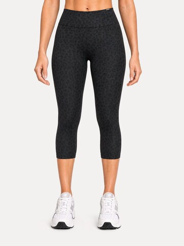 Skinny Leggings ' Velvara ' Smilodox en noir : devant