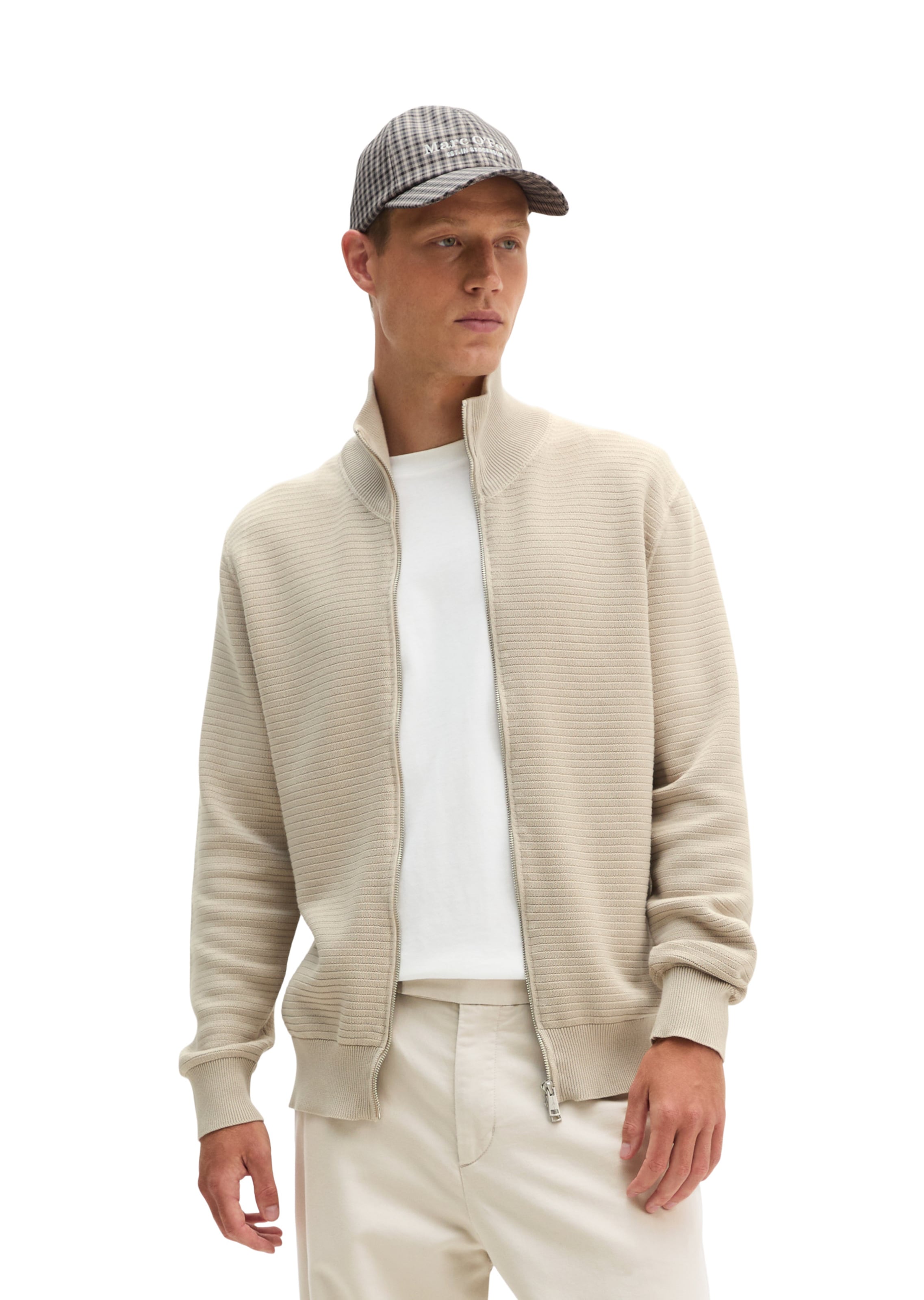 Marc O'Polo Strickjacke in Beige: Vorderseite
