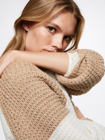 MANGO Sweater 'Cleob' in Beige