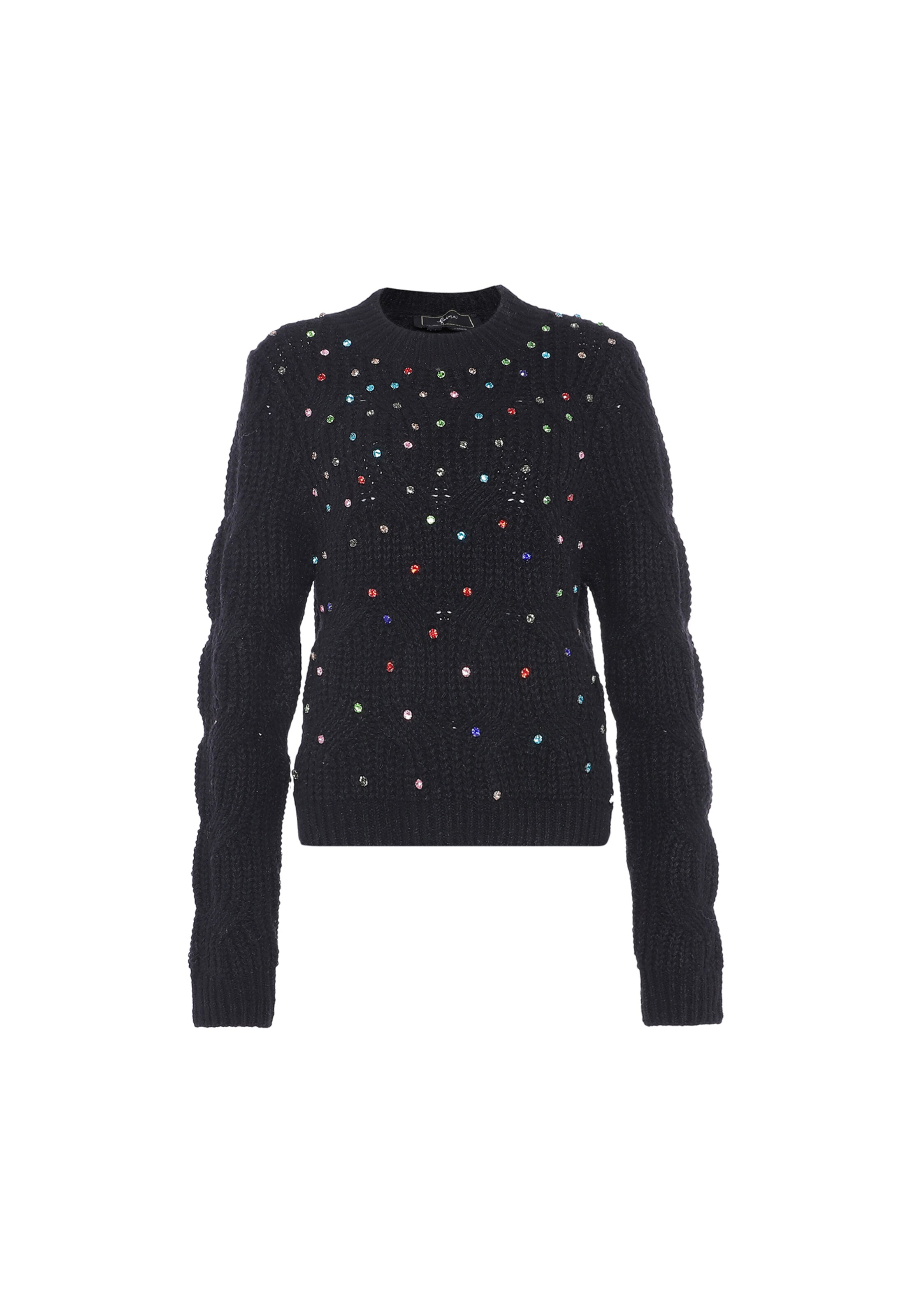 faina Sweater in Black: front