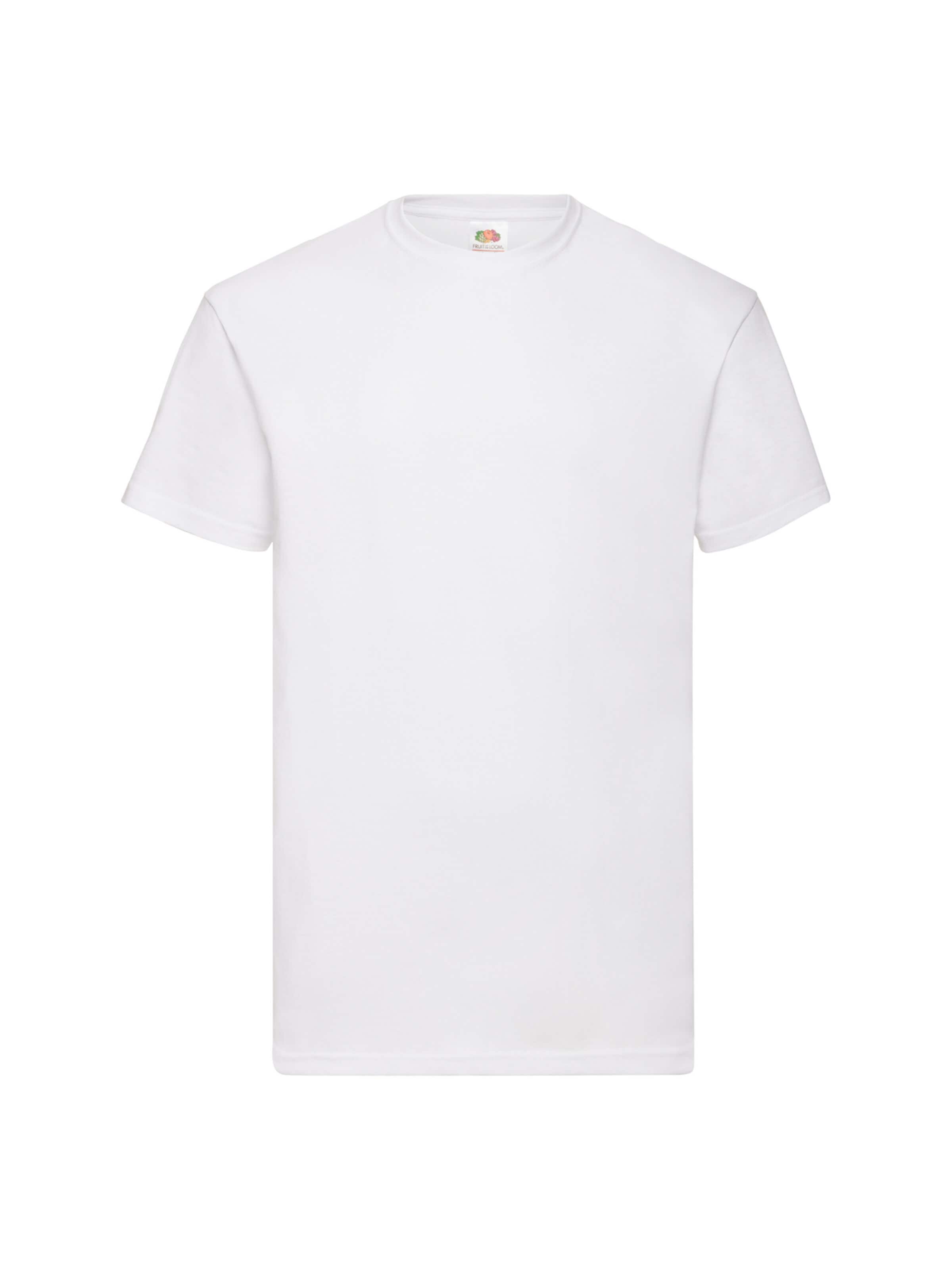 T-shirt 'T-shirt' FRUIT OF THE LOOM en blanc : devant