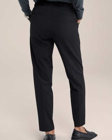 WE Studio Regular Trousers with creases in Black