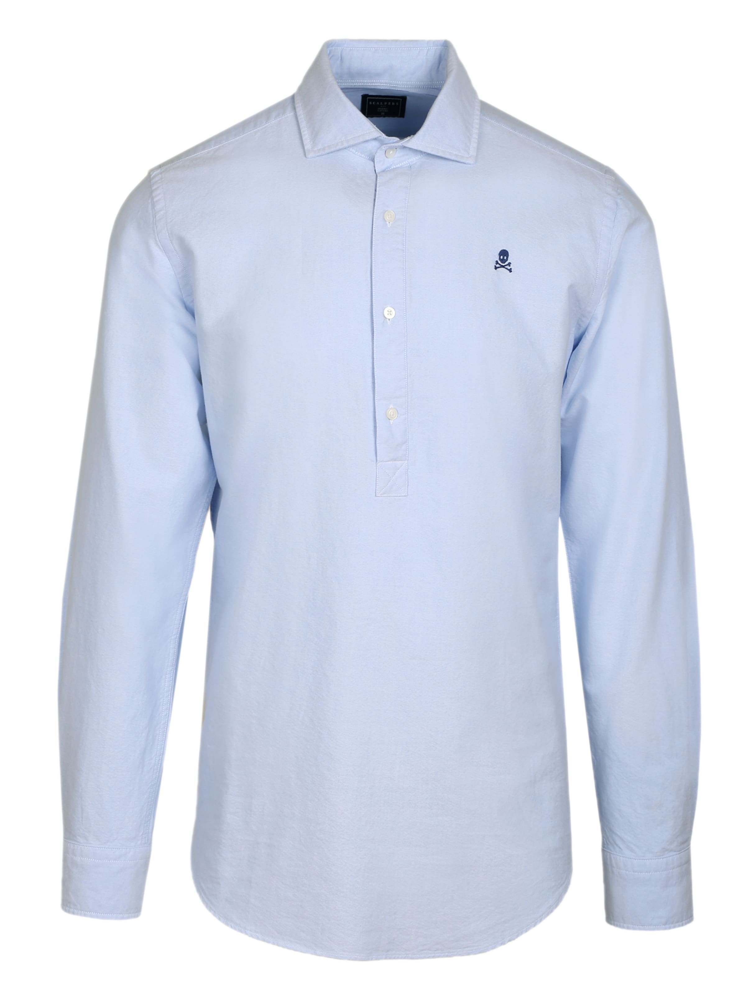 Scalpers Hemd in Blau: Vorderseite