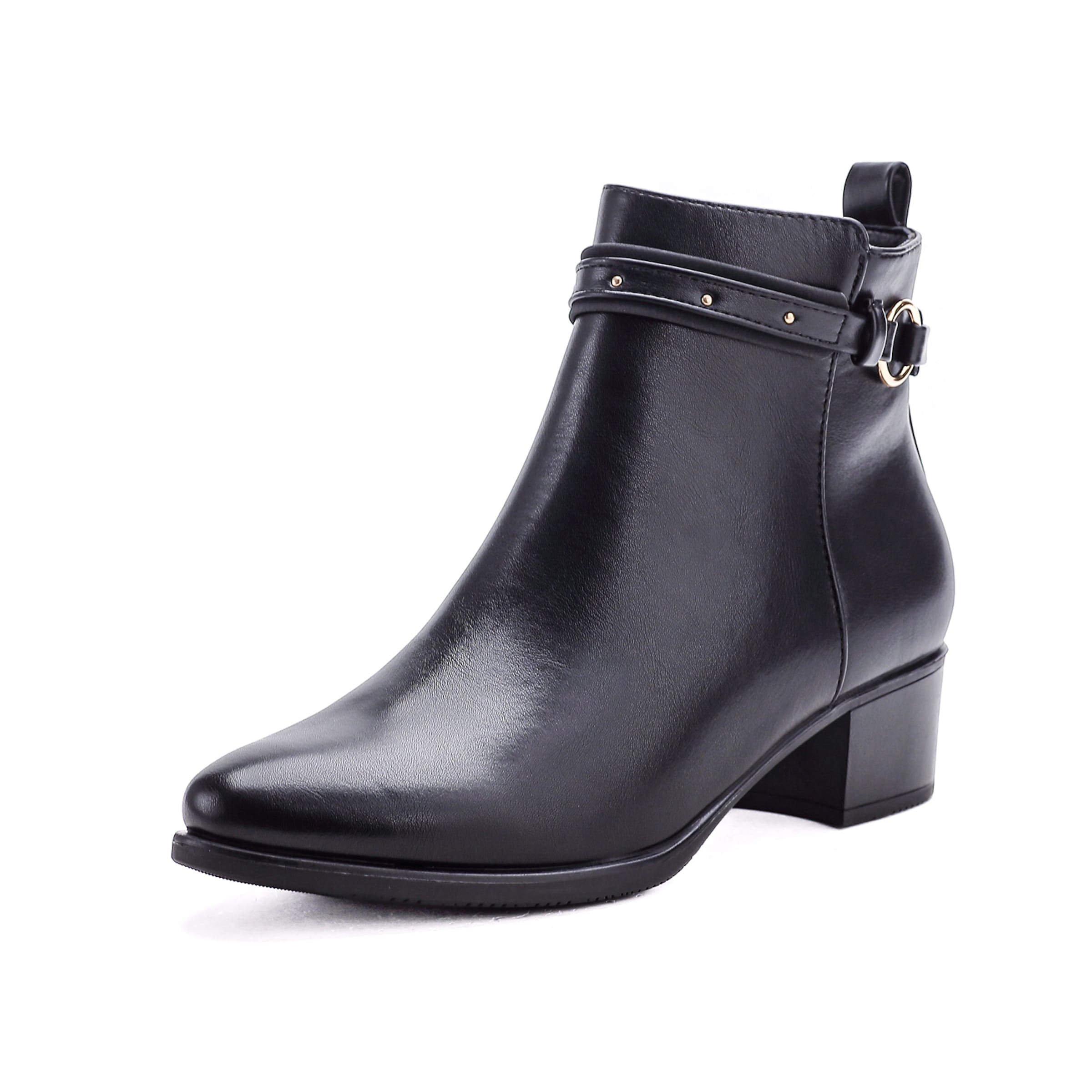 Bottines Elara en noir : devant